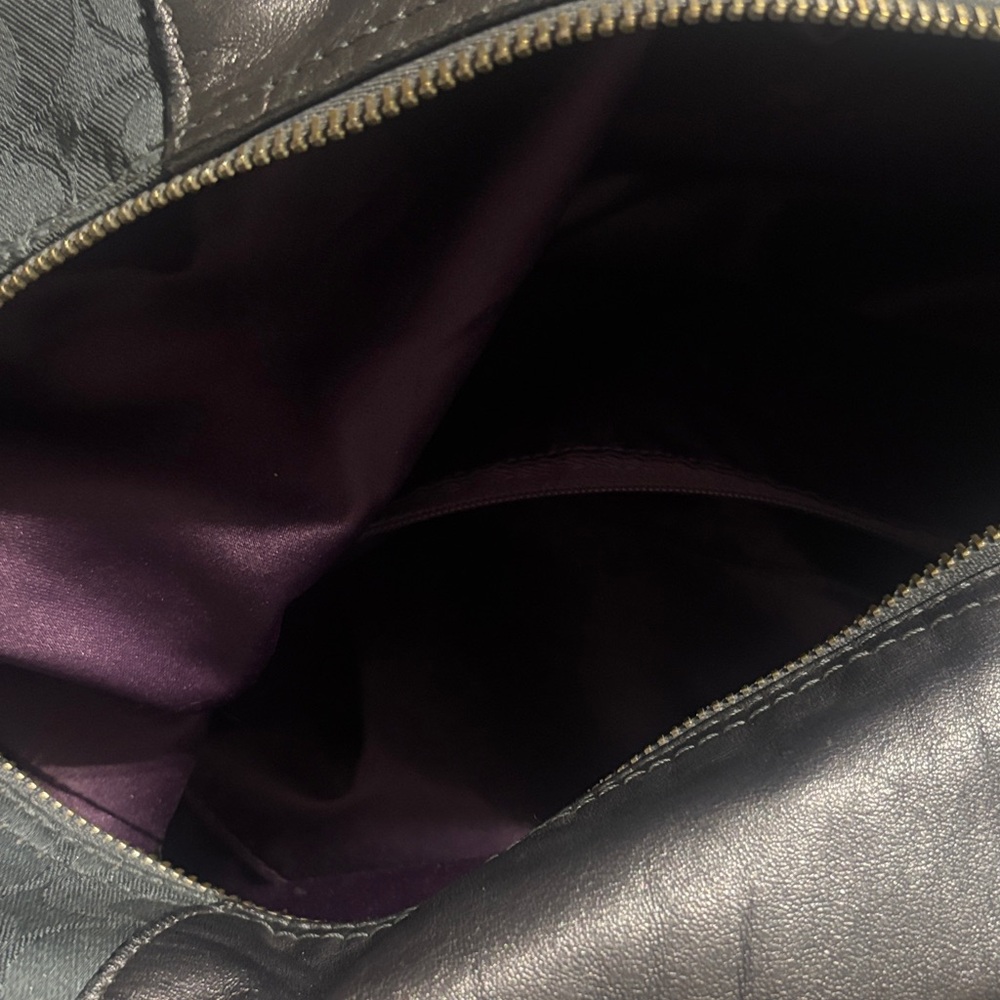 Coach Black and Purple Shoulder Bag
